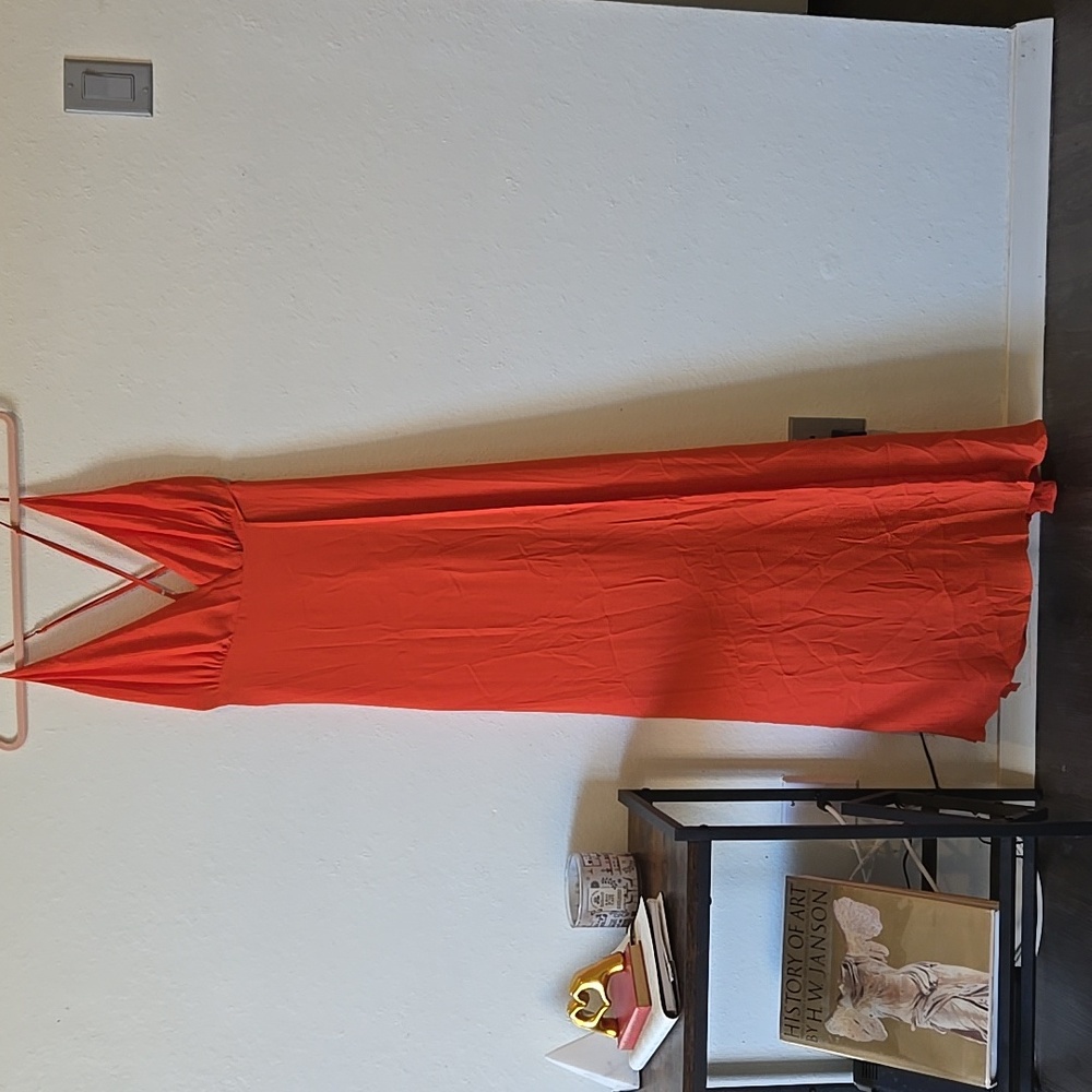 Strappy maxi wrap dress